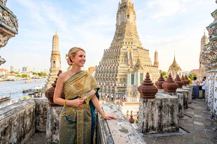 Wat Arun Experiencia de traje tradicional tailandés