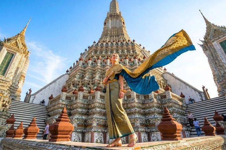 Wat Arun Experiencia de traje tradicional tailandés