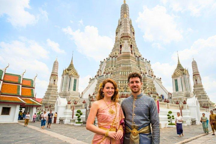 Wat Arun Experiencia de traje tradicional tailandés
