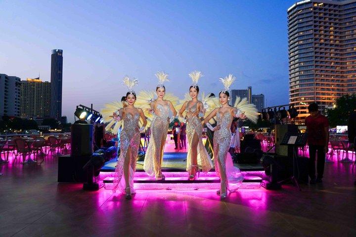 Bangkok Super Galaxy Lyxig middagskryssning på Chao Phraya River