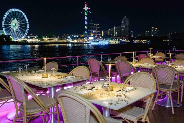 Bangkok Super Galaxy Lyxig middagskryssning på Chao Phraya River
