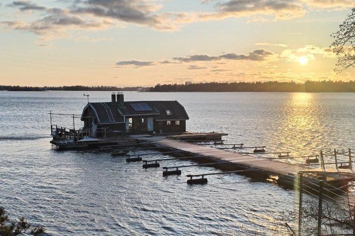 Helsinki Rustikale finnische Schwimmende Sauna Cottage Erfahrung