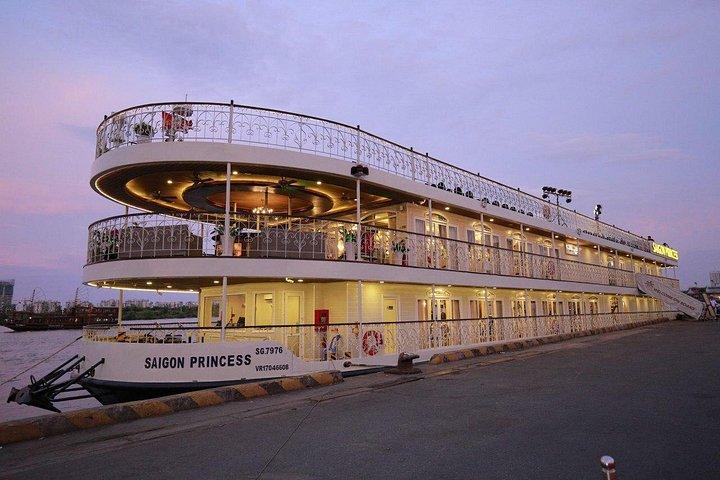 ホーチミンサイゴン川ディナークルーズwライブ音楽＆ピックアップ