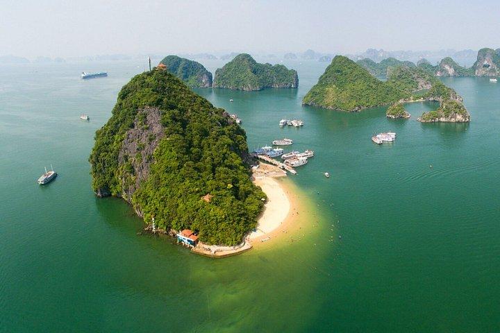 ハノイからハロン湾：シンフォニー5-スタークルーズ、ランチ＆絶景