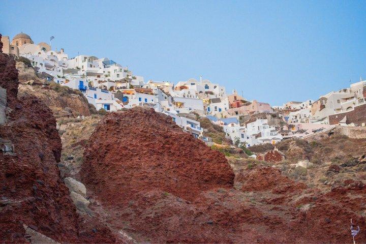 Private Santorini Inselrundfahrt mit Mittagessen oder Abendessen in der Ammoudi Bucht