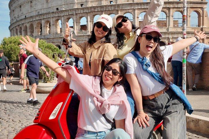 Rome Private Vespa Tour avec prise en charge et dépôt de votre hôtel