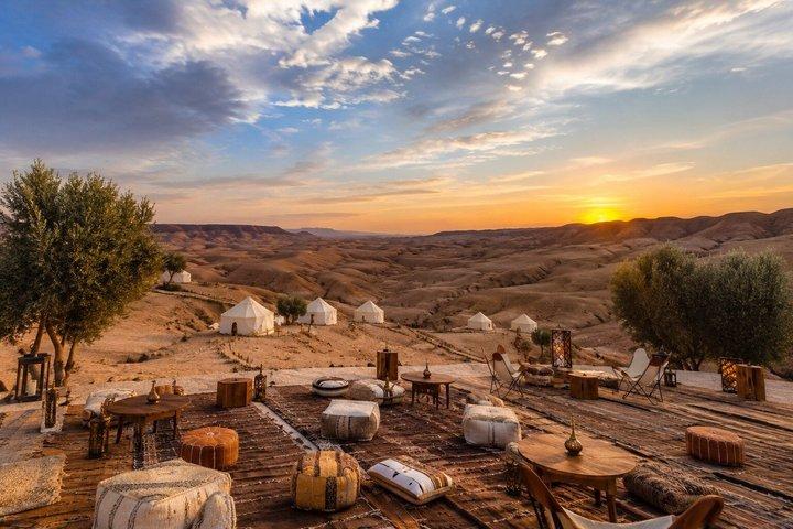 Marrakech Desert Agafay Camel Ride & Dinner Sunset and Show