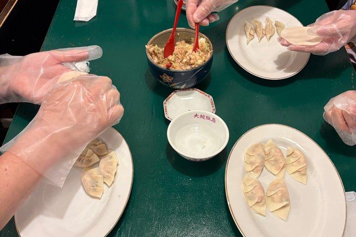 Osaka Authentic Gyoza Making & Onigiri Experience