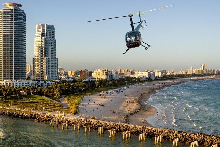 Miami Private helikopter flyvning med champagne