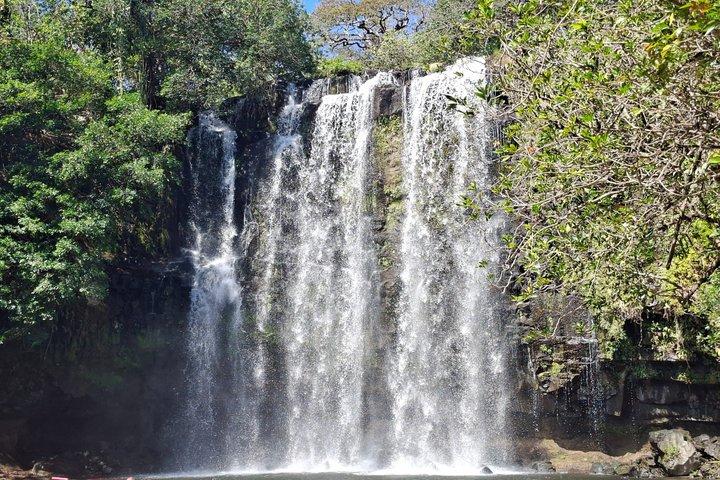 Llanos del Cortes Wasserfall schwimmen + Thermalquellen-Schlamm + Mittagessen