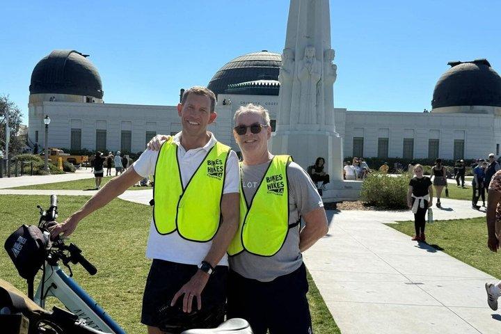 Los Angeles LA i en dag E cykeltur