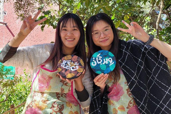 Calligraphy and Painting Workshop in Ouirgane with Asma