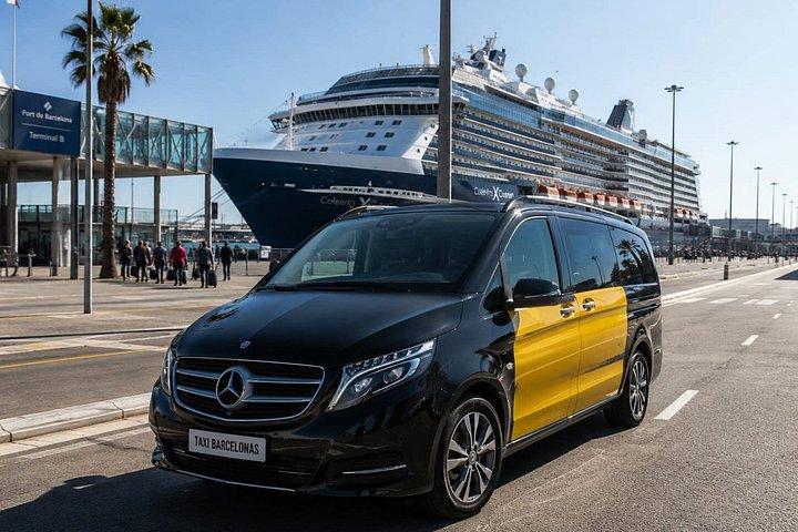 バルセロナ市内からクルーズ港、クルーズ港から市内までの往復
