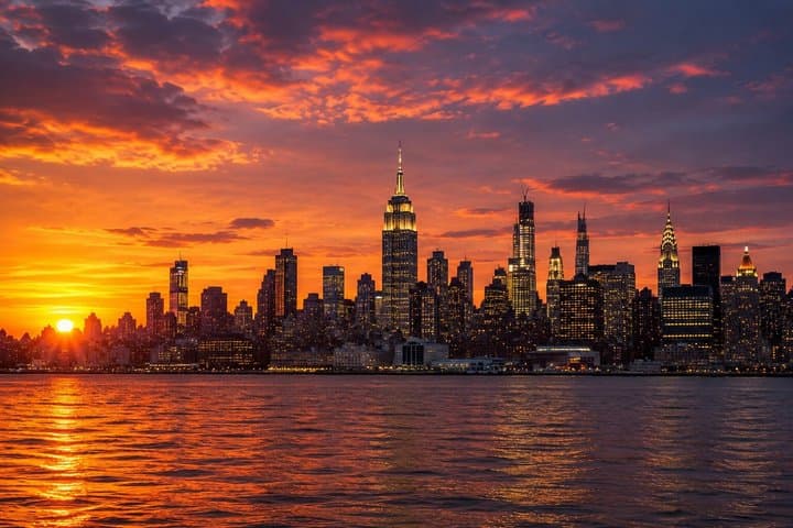 Happy Hour Statue of Liberty Express Sunset Sightseeing Cruise