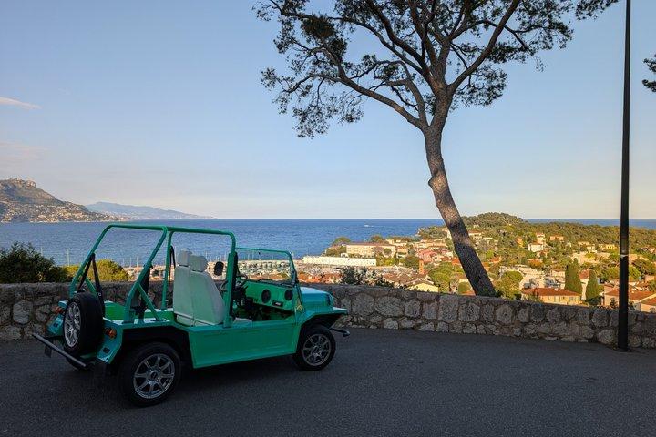 Guidet tur i en elektrisk Moke med udtjekning fra Nice