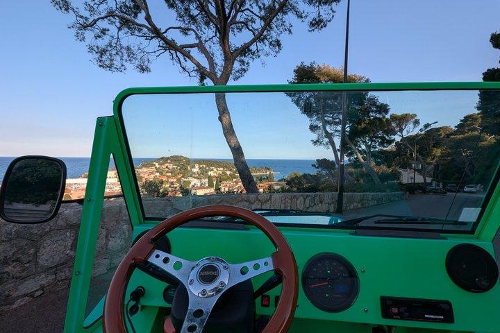 Guidet tur i en elektrisk Moke med udtjekning fra Nice