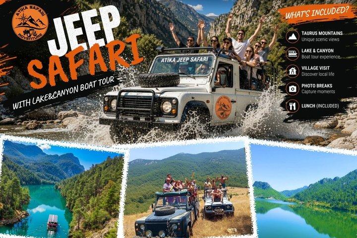 Antalya Jeep Safari e Village Tour com passeio de barco e almoço