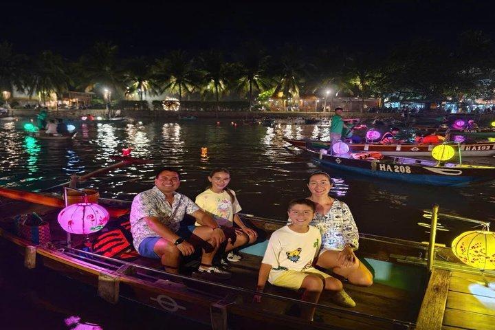 Desde Da Nang : Tour por el casco antiguo de Hoi An, mercado nocturno y paseo en barco