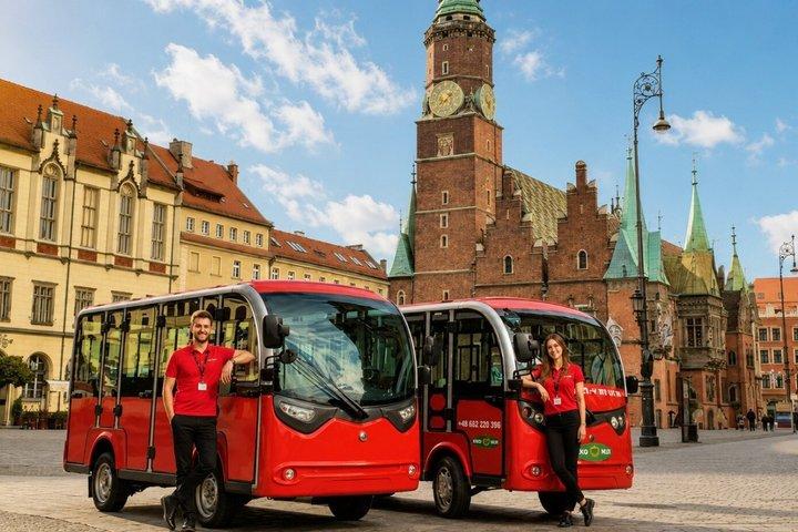 Breslau-Tour mit E-Bus, 2 Stunden (Guide ENG), Gruppe 1-4 Pers.