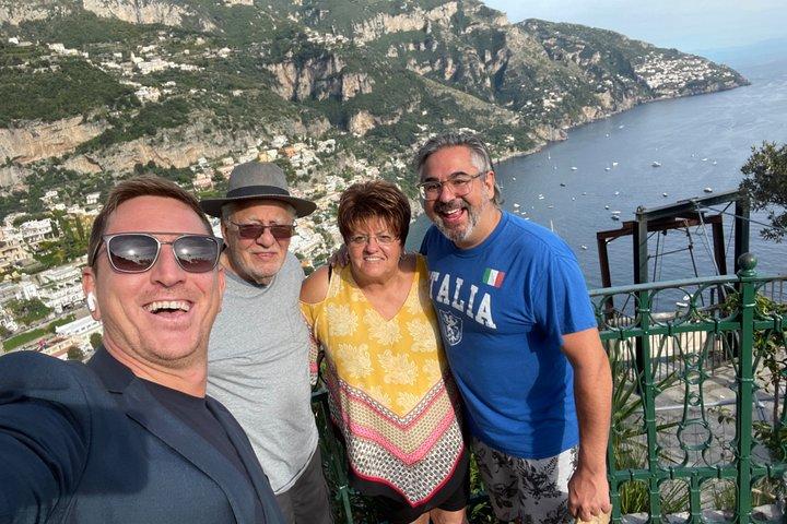 Tour from Positano to Amalfi and Ravello and Pompeii in 8 Hours
