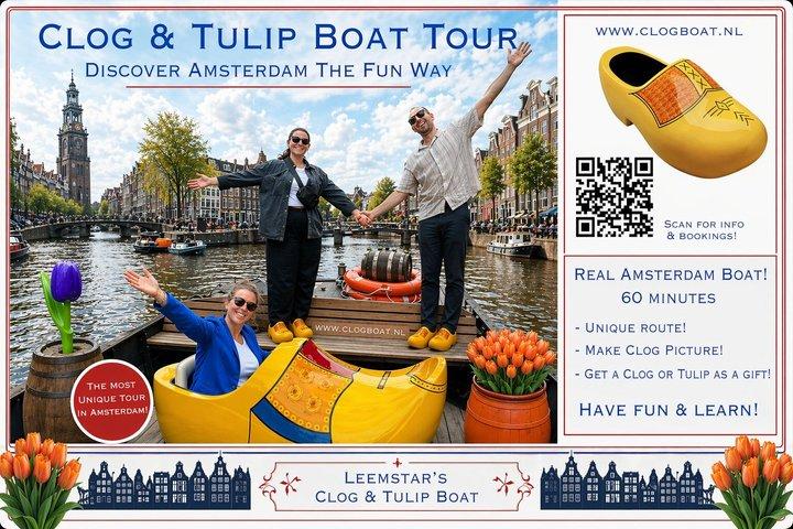 Amsterdam Clog Boot! Holland in einem Bootserlebnis! Verpass es nicht!