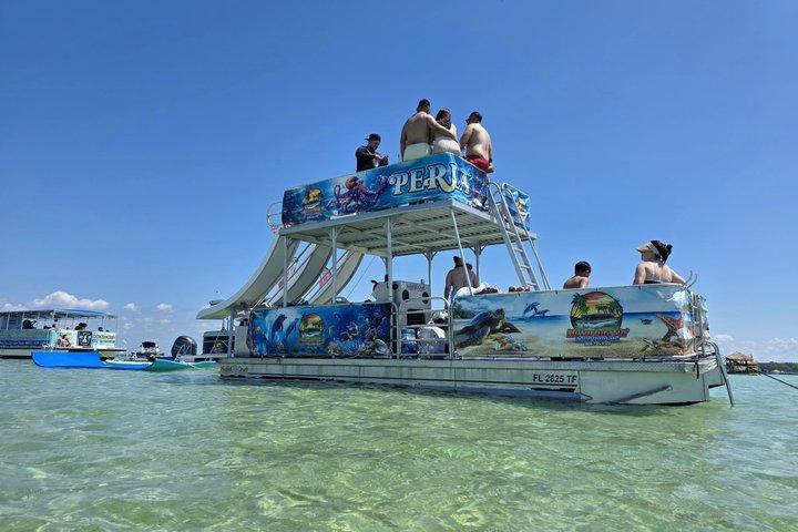 Drei Dia-Krabben-Insel-Partei mit Paddleboard Lily Pad Cooler