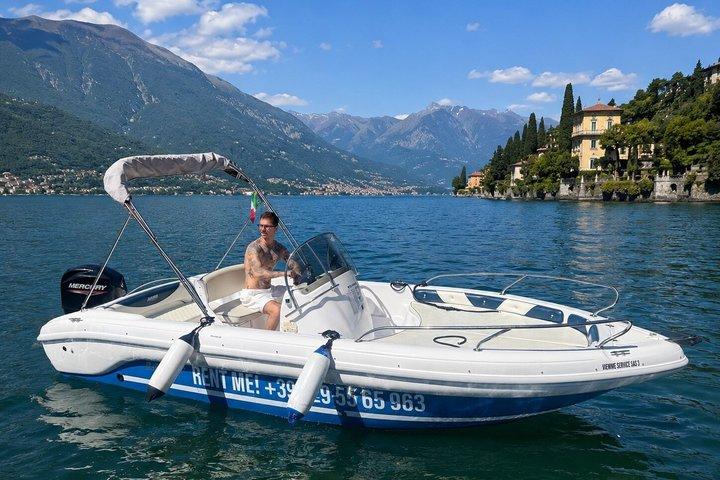 Lago de Como barco autônomo sem experiência