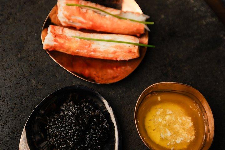 ラップランドの味 : グラスイグルーのグルメ火サイドディナー