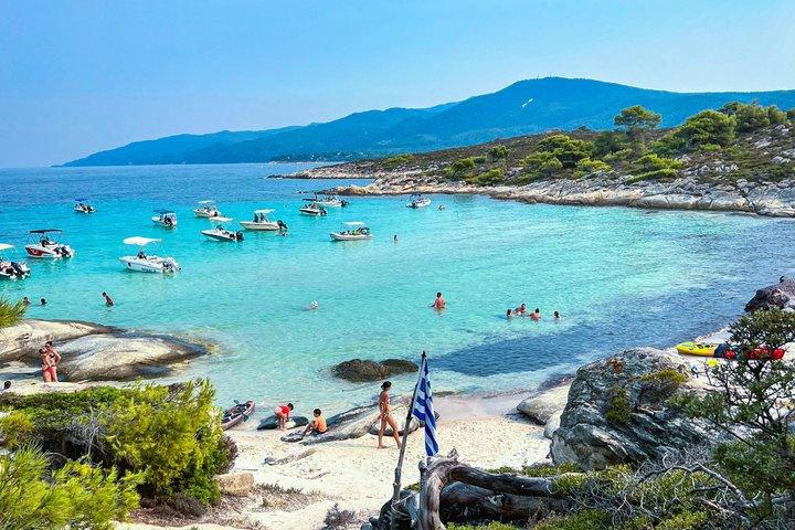 Halkidiki Sithonia Berømte strande og lokale fisk Taverna