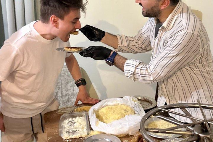 Turkish Sweet Cheese Pastry Künefe Workshop at a Local Home