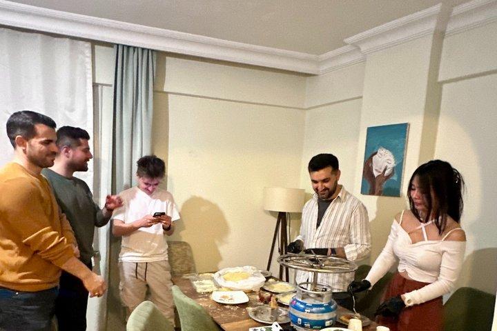 Turkish Sweet Cheese Pastry Künefe Workshop at a Local Home