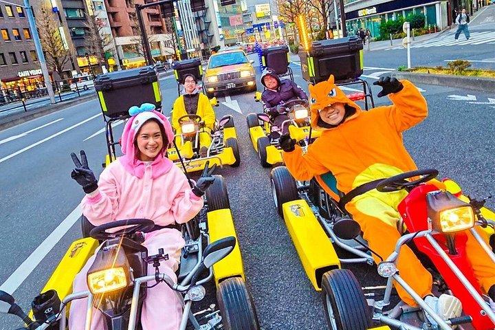 新宿から渋谷までバナナカート東京ゴーカートツアー