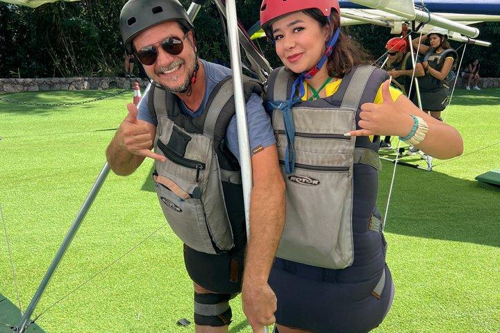 Deltaplane ou parapente au-dessus de Rio de Janeiro
