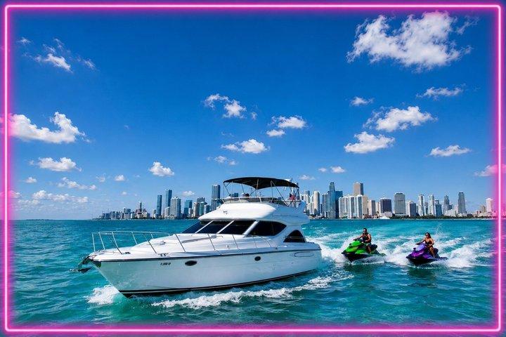 50ft + 2 Jetski | Miami Yacht Rental | 13 Ppl Max
