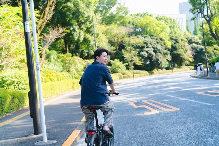 東京の街と寺域を巡る早朝サイクリングツアー