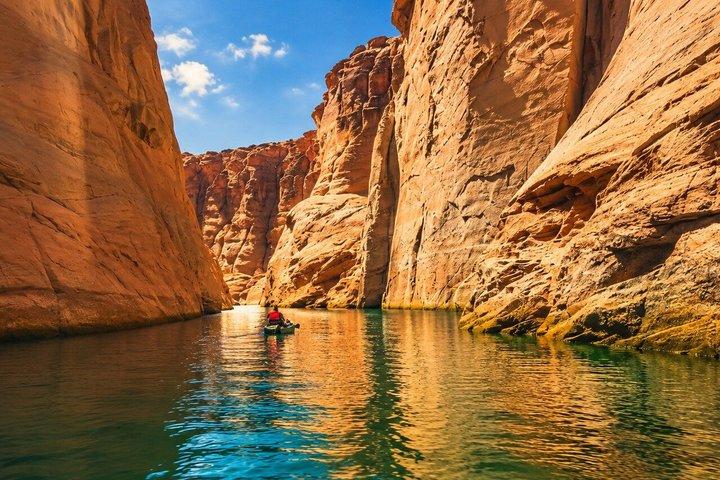Antelope Canyon Pedal Kayak Natação e caminhada em um slot Canyon Tour