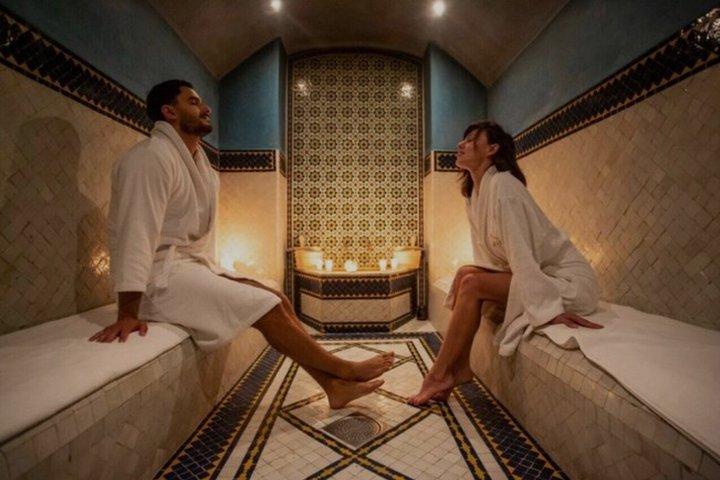Marrakech : Traditionellt spa med hamam och massage med hotelltransfer