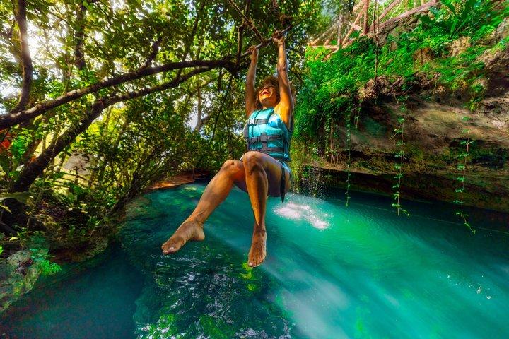 Small-Group 3 Hidden Cenotes Adventure with Tequila Tasting