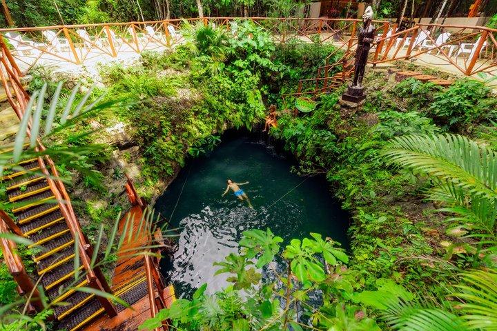 Small-Group 3 Hidden Cenotes Adventure with Tequila Tasting