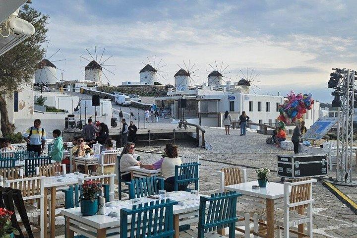 Mykonos prospektering : privat tur med hotell eller kryssning pickup