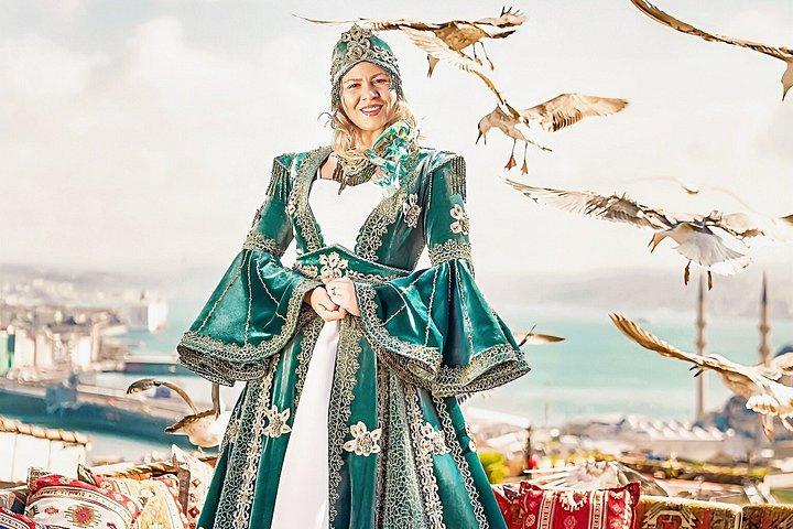 Istanbul Flying Dress Photoshoot at Rooftop Terrace