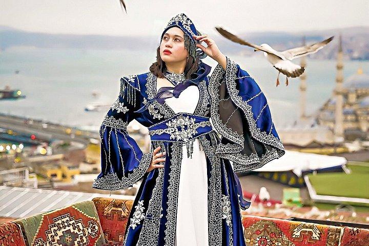 Istanbul Flying Dress Photoshoot at Rooftop Terrace