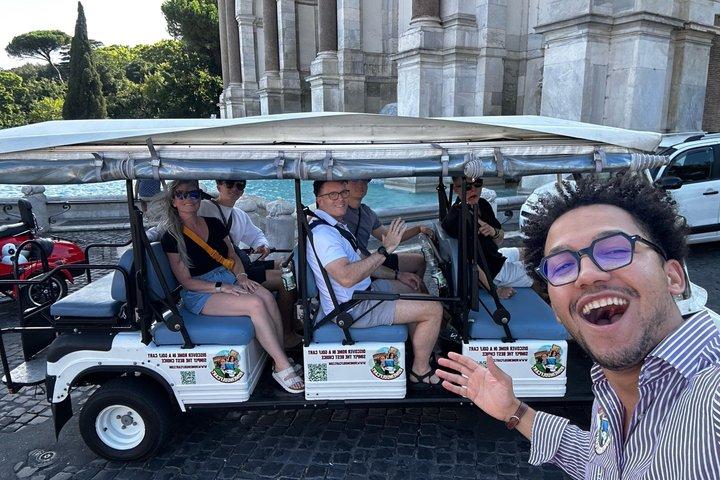 Rome Full Day Private Golf Cart Tour com Hotel Pickup 6 horas