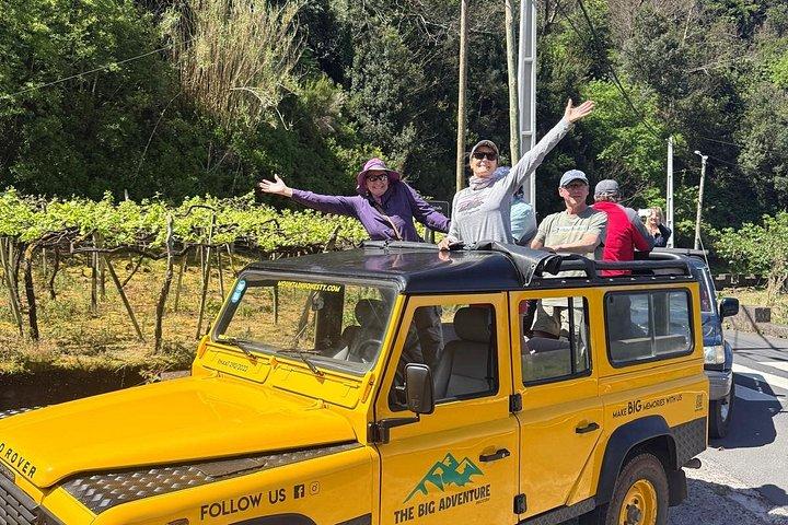 フンシャル4x4ポルトモニス、カボ・ヒロン、セイクサル滝、ポンチャ