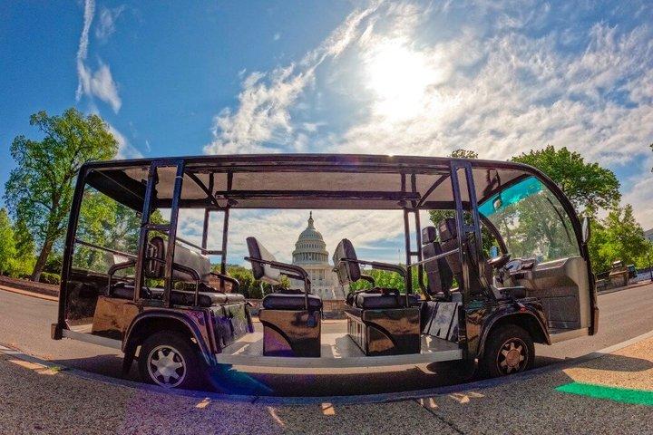 DC History & Monuments Open Air Guided Small Group Cart Tour