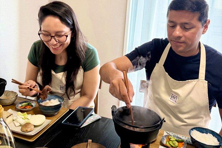 地元神戸の家庭で神戸牛すき焼き料理教室