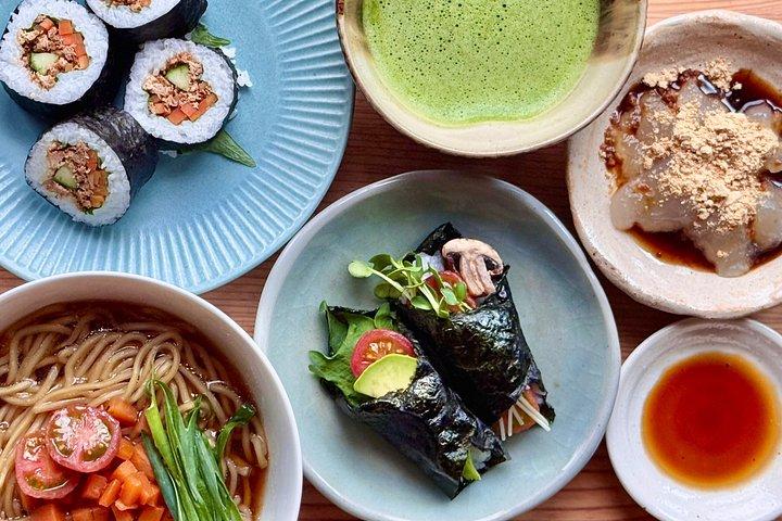 Hacer Japonés Vegano Dashi Ramen & Sushi & Matcha