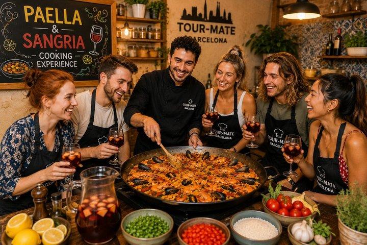 Esperienza culinaria con paella e sangria a Barcellona