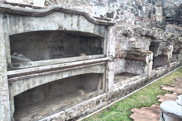 Crypts and Catacombs in Antigua Guatemala..
