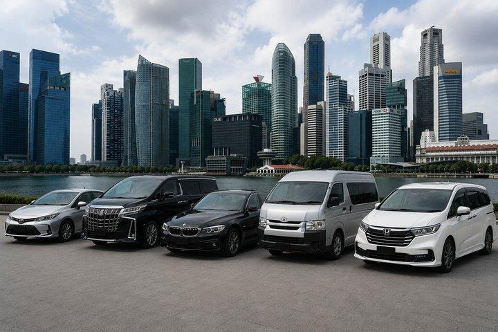 Privétransfer van/naar de luchthaven van Singapore: luchthaven, hotel, cruise pick-up